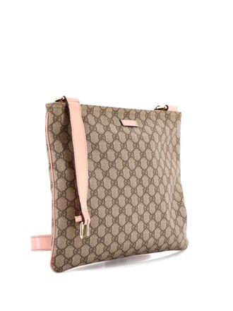 Gucci Borsa messenger media in tela GG con tracolla - Toni neutri
