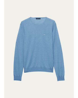 Prada Mens Superfine Wool Crewneck Sweater