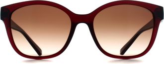 A|X Armani Exchange Cat Eye Womens Shiny Transparent Red Brown Gradient AX4127S - One Size