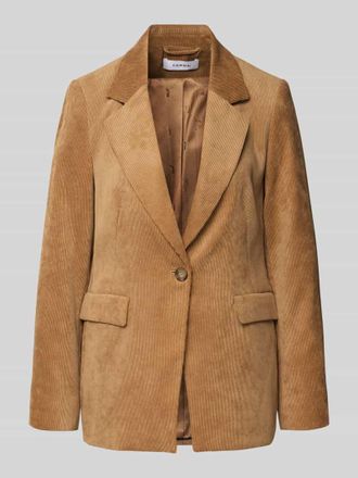 Comma Blazer mit Reverskragen in Camel, Gr&ouml;&szlig;e 40