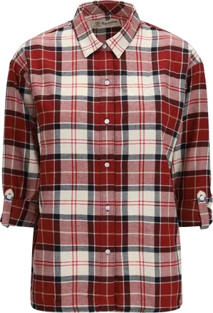 Barbour Check Cotton Shirt - Red