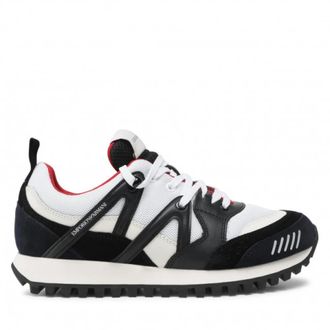 Emporio Armani Xm 996 Sneakers - Heren - Sneakers - Zwart - 42 1/2 EU - Leer - Schoenen