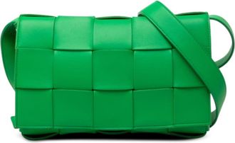 Bottega Veneta Pre-owned Bottega Veneta Nappa Intrecciato Cassette Crossbody Unisex 2J4JYTTHS8QL6MC2
