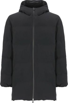 Herno Gewatteerde Zwarte Donsjas met Capuchon - Heren - Dons jassen - Zwart - 2XL - Jassen