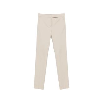Max Mara Roche Pantalon - Dames - Broeken - Beige - Maat: XS Zijde