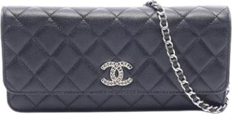 Chanel Pre-owned Vintage Cross Body Bag - Dames - Vintage Schoudertas - Zwart - ONE Size - Leer - Vintage