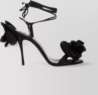 Magda Butrym embellished floral sandal stiletto heel