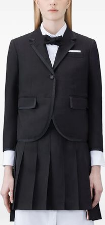 Thom Browne Giacca con revers a lancia - Nero