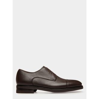 Bally Scribe Un Derby In Deer Leather in Ebano 21 at Nordstrom, Size 43.5