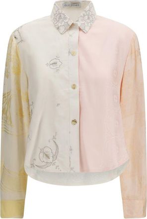 E.L.V. Denim Multicolor Cotton Womens Shirt