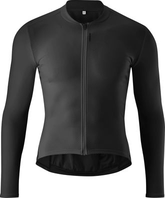 Gonso Radtrikot GONSO SITIVO Jersey Longsleeve M, Herren, Gr. XXL, schwarz, 80% Polyester, 15% Elasthan, 5% Polyamid, Rundhals, Trikots Radtrikot, Herren Fa