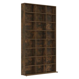 vidaXL Vidaxl - Estanter&iacute;a De Cd Contrachapada Roble Ahumado 102x23x177,5 Cm