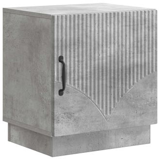 vidaXL Mesita De Noche Gris Concreto 43 X 34,5 X 47 Cm Vidaxl