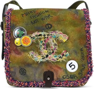 Chanel Borsa a spalla Graffiti On The Pavements anni 15-16 - Verde