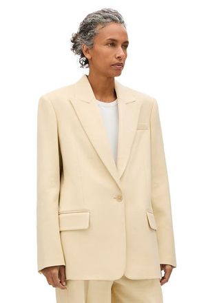Another Tomorrow Oversized Tailored Jacket in Sand at Nordstrom, Size 42 It