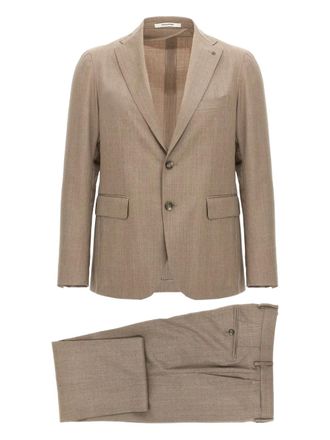 Tagliatore wool suit - Brown