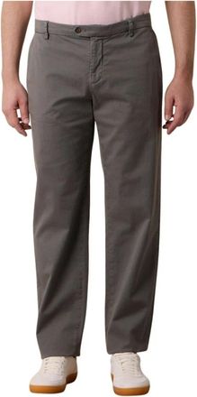 Brooks Brothers Stretch Katoen Twill Chino - Heren - Chinos - Grijs - W32 - Katoen - Broeken