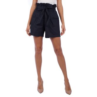 Emporio Armani 3K2P91 WoMens High Waisted Shorts - Blue - Size EU 42 (Womens)
