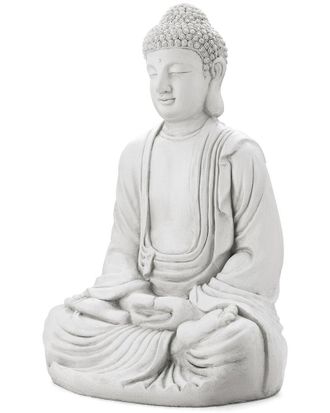 Glitzhome Handmade Oversized Meditating Buddha Statue