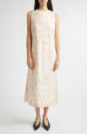 Altuzarra Nadja Stretch Cotton Poplin Shift Dress in 416689 Pale Blush Petals at Nordstrom, Size 10 Us