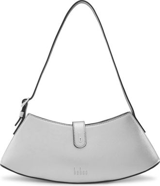 Behno Mini Ruth Metallic Leather Shoulder Bag in Silver at Nordstrom
