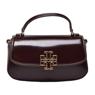 Tory Burch Tassen, Dames, Bruin, ONE Size, Leer, Britten Smooth Mini Top