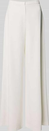 Swing Wide Fit Stoffhose mit Haken- und Rei&szlig;verschluss in Offwhite, Gr&ouml;&szlig;e 34