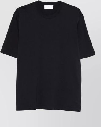 Lardini silk cotton crew neck short sleeve t-shirt