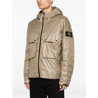 Stone Island Logo-patch Hooded Padded Jacket
