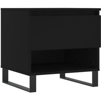 vidaXL Vidaxl - Mesa De Centro Madera De Ingenier&iacute;a Negro 50x46x50 Cm