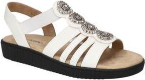 Easy Street Samira Embellished Sandal in White at Nordstrom Rack, Size 6