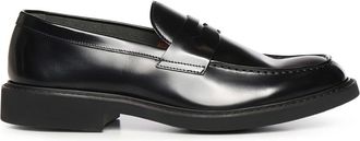 Doucal's Loafers, male, Black, Size: 10 1/2 US Penny Moc
