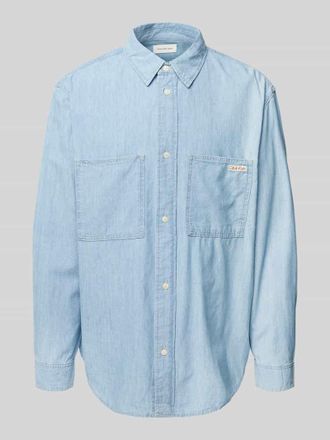 Calvin Klein Jeans Regular Fit Jeanshemd mit aufgesetzten Brusttaschen in Jeansblau, Gr&ouml;&szlig;e XS