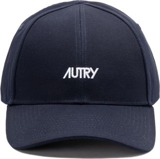 Autry Pet met logo-borduring - Heren - Petten - Blauw - ONE Size - Katoen - Accessoires