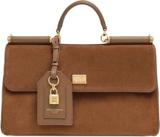 Dolce & Gabbana Medium My Sicily Handbag In Split Calfskin