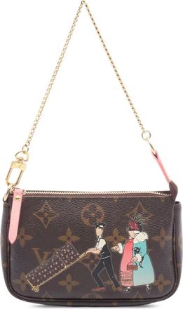 Louis Vuitton Borsa a mano Monogram Illustre Mini Pochette Accessories 2011 - Marrone