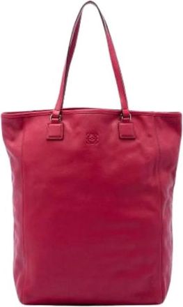 Loewe Pre-owned Tote Bag - Dames - Vintage Shopper - Roze - ONE Size - Leer - Vintage