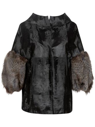 Marni suede jacket - women - Sheepskin - 42 - BLACK