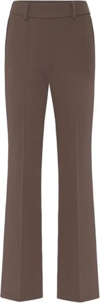 Cambio Wide Broeken - Dames - Wijde Broeken - Bruin - XL - Broeken