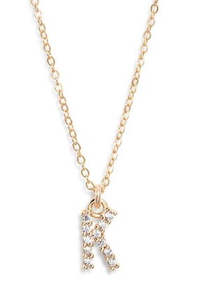 Set & Stones Gemma Initial Necklace in Gold /K at Nordstrom