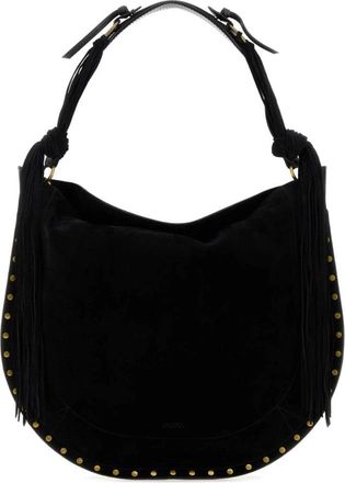 Isabel Marant Oskan Hobo - Dames - Schoudertassen - Zwart - ONE Size - Su&egrave;de - Tassen