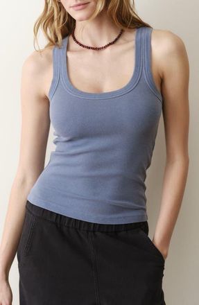 Marine Layer Lex Rib Tank in Vintage Indigo at Nordstrom, Size X-Small