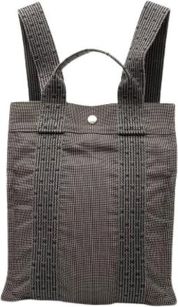 Herm&egrave;s Pre-owned Backpacks, female, Gray, Size: ONE SIZE Pre-owned Herline PM Backpack