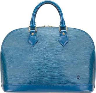 Louis Vuitton Pre-owned Handbags, female, Blue, Size: ONE SIZE Pre-owned Vintage Leather Handbag