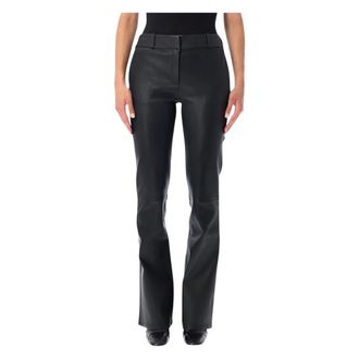 Arma Lucia Pant Flare - female - Arma - Leather Trousers - Black - XS - Trousers