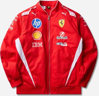 Puma Scuderia Ferrari HP Replica Drivers Authentic Bomber Jacket Red