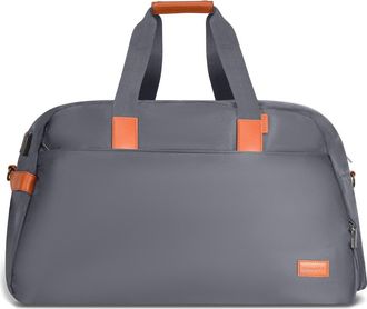 Champs Luggage Water Resistant Nylon Duffle Bag in Grey at Nordstrom Rack