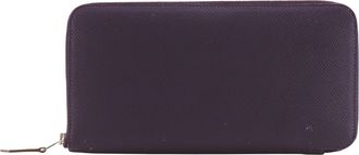 Herm&egrave;s Purple Epsom Leather Coin Purse/Coin Case (Pre-Owned)