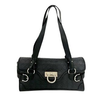 Ferragamo Pre-owned Shoulder Bags, female, Black, Size: ONE SIZE Pre-owned Leather Handbag