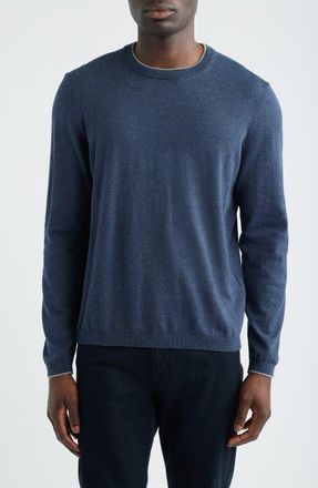 Jack Victor Dan Cotton Sweater in Washed Navy at Nordstrom, Size Xx-Large